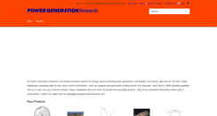 Desktop Screenshot of powergenerationresearch.com